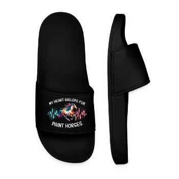 Paint Horse Heart Line Horse - Claquettes Homme - noir - Devant