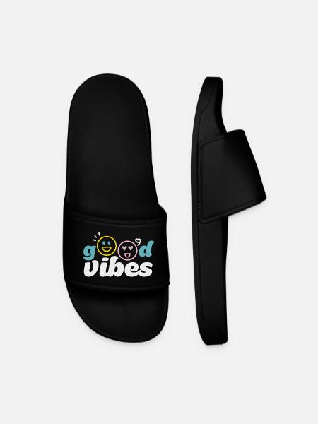 good_vibes - Claquettes Homme - noir