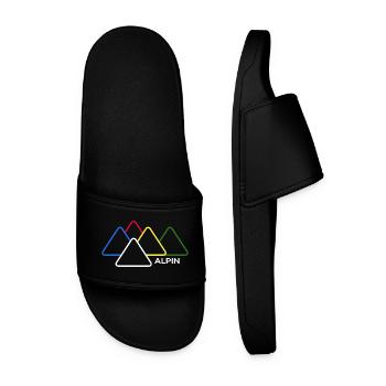 mountaineering sherpa alpine ferrata mountain summit - Men’s Pool Sliders - black - Front