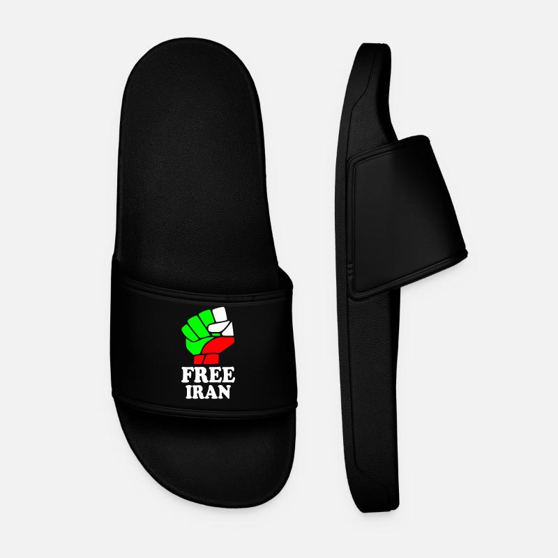 Free iran - Men’s Pool Sliders - black