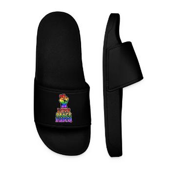 Déclaration d’amour LGBT Human Rights Pride Bisexuel - Claquettes Homme - noir - Devant