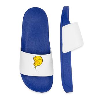 Motif de ballon de ballon de fromage - Claquettes Homme - bleu roi - Devant