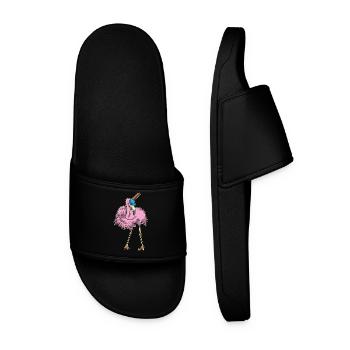 Flamingo Baseball Baseball Bat - Men’s Pool Sliders - black - Front