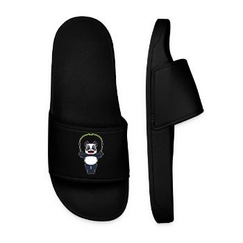 Fitness à la corde à sauter à la corde panda - Claquettes Homme - noir - Devant