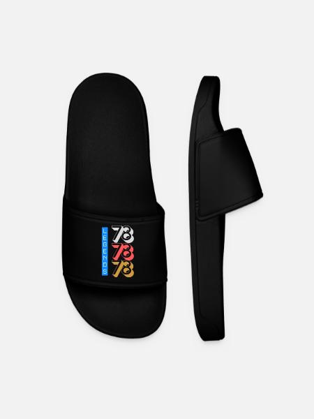 Legends 1978 Pattern - Men’s Pool Sliders - black
