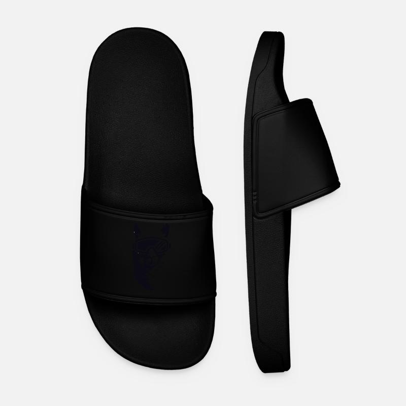 Lama Alpaca Ski Goggles - Men’s Pool Sliders - black