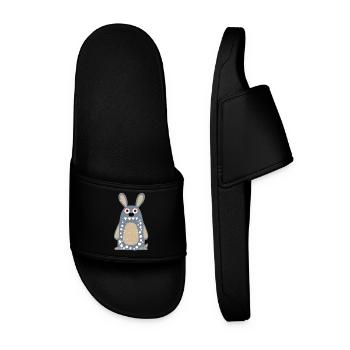 Crazy Rabbit - Männer Badelatschen - Schwarz - Vorne