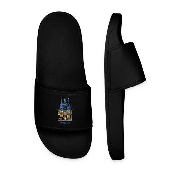 Wernigerode, historic town hall, East Germany - Men’s Pool Sliders - black - Front