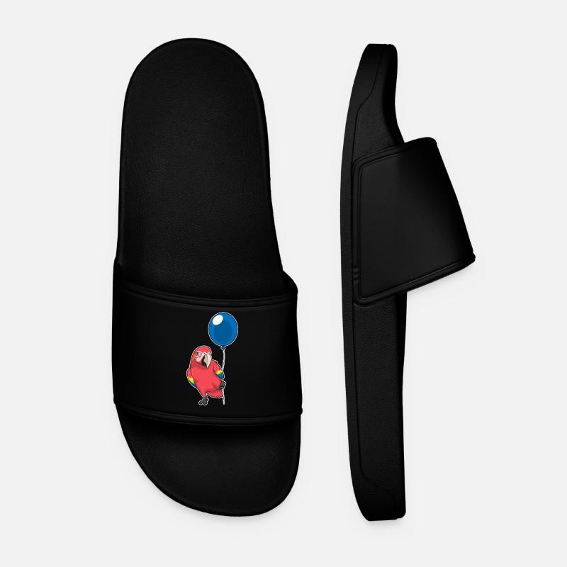 Parrot Balloon - Men’s Pool Sliders - black