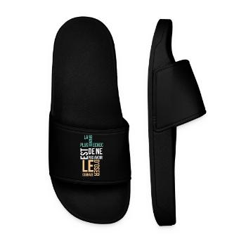 la plus grande echec est de ne pas avoir - Claquettes Homme - noir - Devant