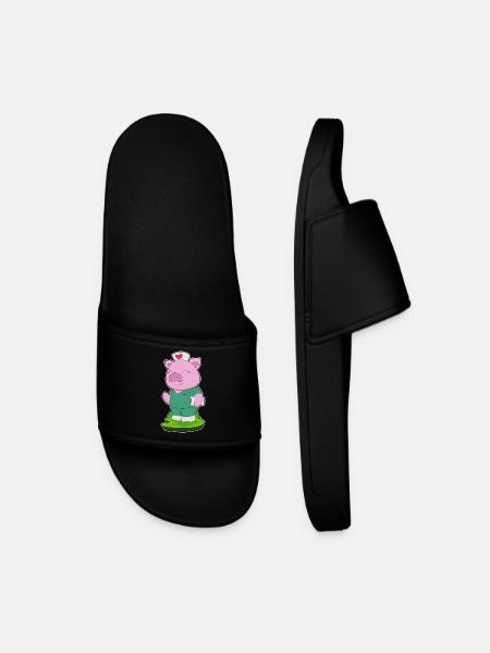 Pig Nurse - Men’s Pool Sliders - black
