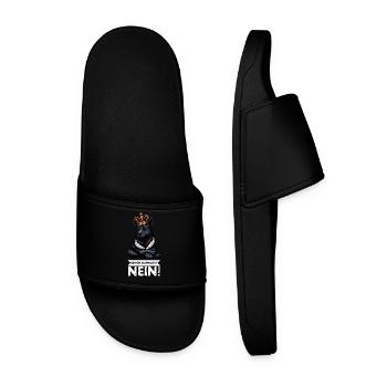 Avant de demander aux chiens de berger noir - Claquettes Homme - noir - Devant