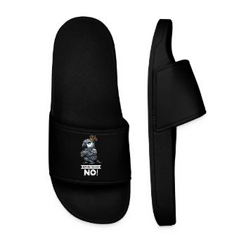 Before You Ask African Grey Parrot Parrot Parrot Holder - Men’s Pool Sliders - black - Front