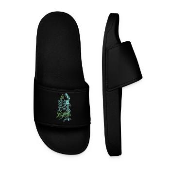 I Sing for Free - Men’s Pool Sliders - black - Front