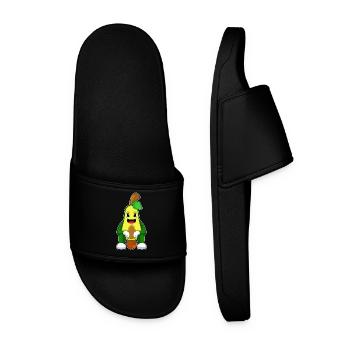 Avocado Basketball Player Basketball - Men’s Pool Sliders - black - Front