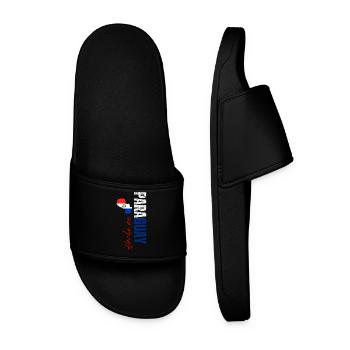 Fabriqué au Paraguay, design vertical - Claquettes Homme - noir - Devant