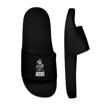 Before you ask: No African grey parrot, parrot, parrot, parrot - Men’s Pool Sliders - black - Front