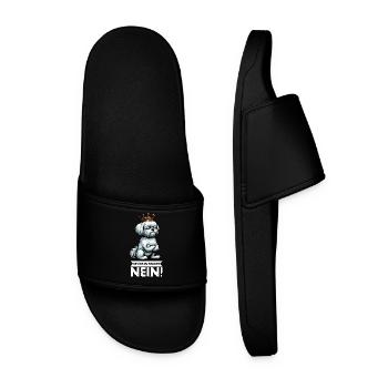Before you ask: No Malteser Malteserbesitzer - Men’s Pool Sliders - black - Front