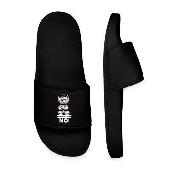Before You Ask West highland terrier Westie - Men’s Pool Sliders - black - Front