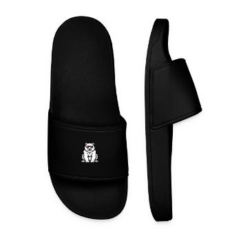 Eisbär Cool Tier - Männer Badelatschen - Schwarz - Vorne