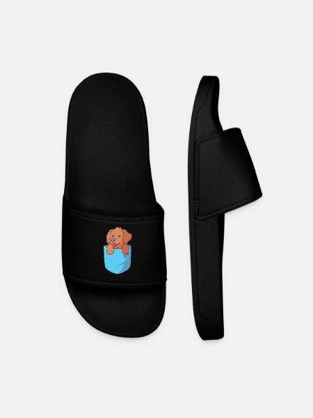 Boykin Spaniel - Men’s Pool Sliders - black