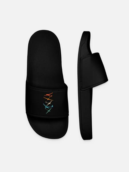 Gliders | Gliding Pilot Thermal Gifts - Men’s Pool Sliders - black
