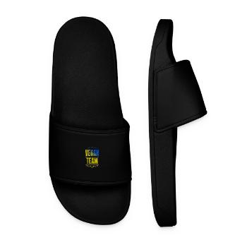 Vegan Crew - Men’s Pool Sliders - black - Front