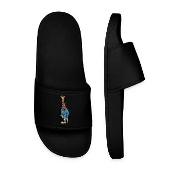 Giraffe Cleaner Mop - Men’s Pool Sliders - black - Front