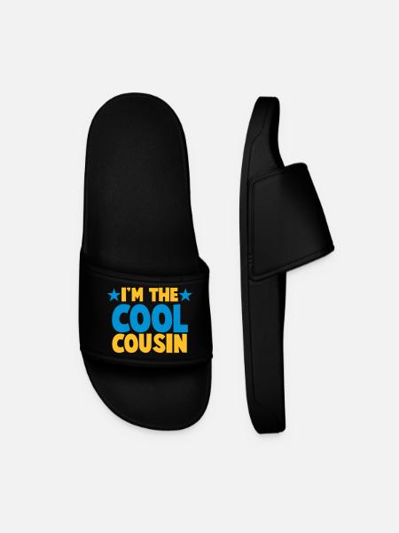 I'm the COOL Cousin! - Men’s Pool Sliders - black