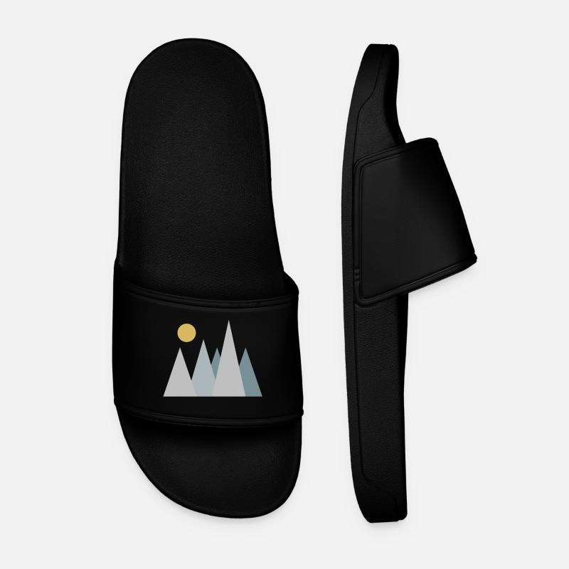 Mountains - Men’s Pool Sliders - black
