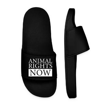 ANIMAL RIGHTS NOW - Claquettes Homme - noir - Devant
