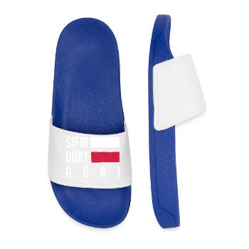 Agri 04 Turquie Turkiye cadeau vacances Turk TR - Claquettes Homme - bleu roi - Devant