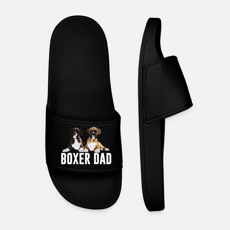 Boxer Hund Boxer Papa - Männer Badelatschen - Schwarz