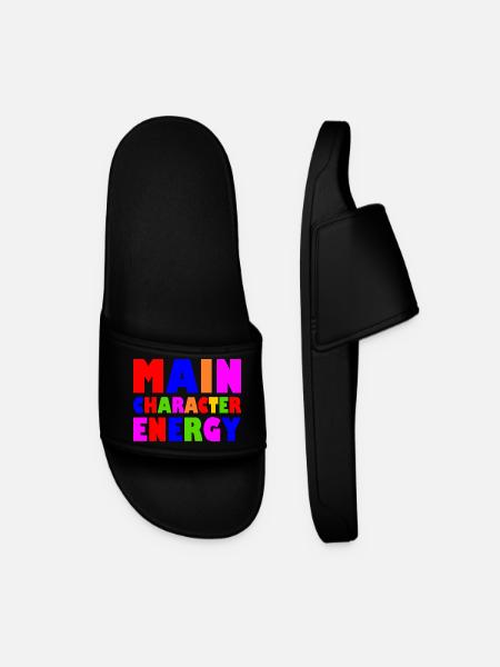 Main character energy - Men’s Pool Sliders - black