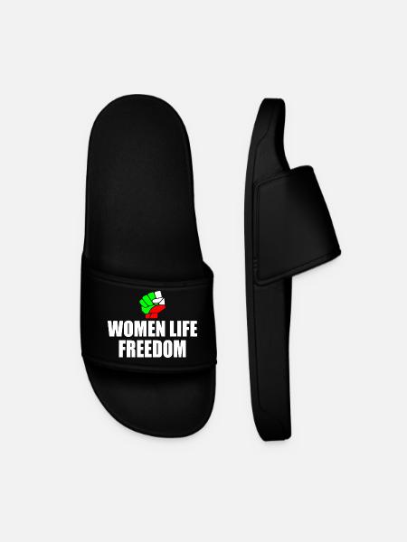 Women life freedom iran - Männer Badelatschen - Schwarz