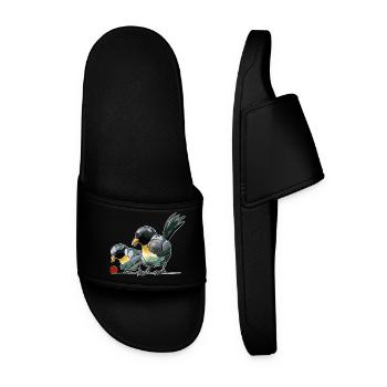 Boules de boules de boules pour pétanque - Claquettes Homme - noir - Devant
