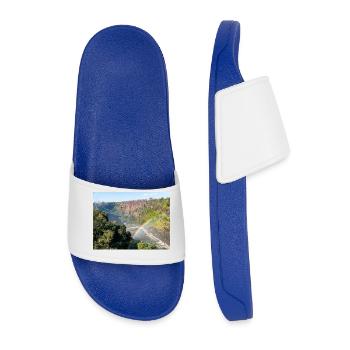 gorge près des chutes Victoria au Zimbabwe - Claquettes Homme - bleu roi - Devant