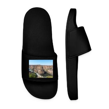gorge near the Victoria Falls in Zimbabwe - Men’s Pool Sliders - black - Front