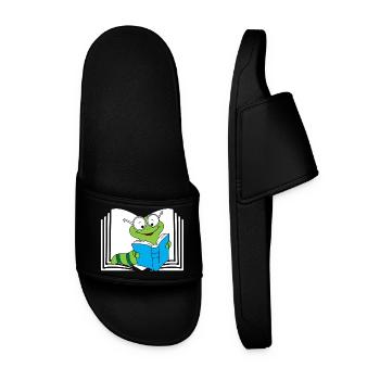 Books Bookworm - Men’s Pool Sliders - black - Front