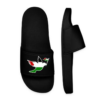 Free palestine - Claquettes Homme - noir - Devant