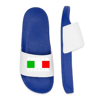 FORZA ITALIA - Claquettes Homme - bleu roi - Devant