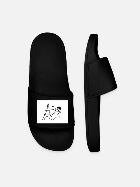 Love France - Men’s Pool Sliders - black
