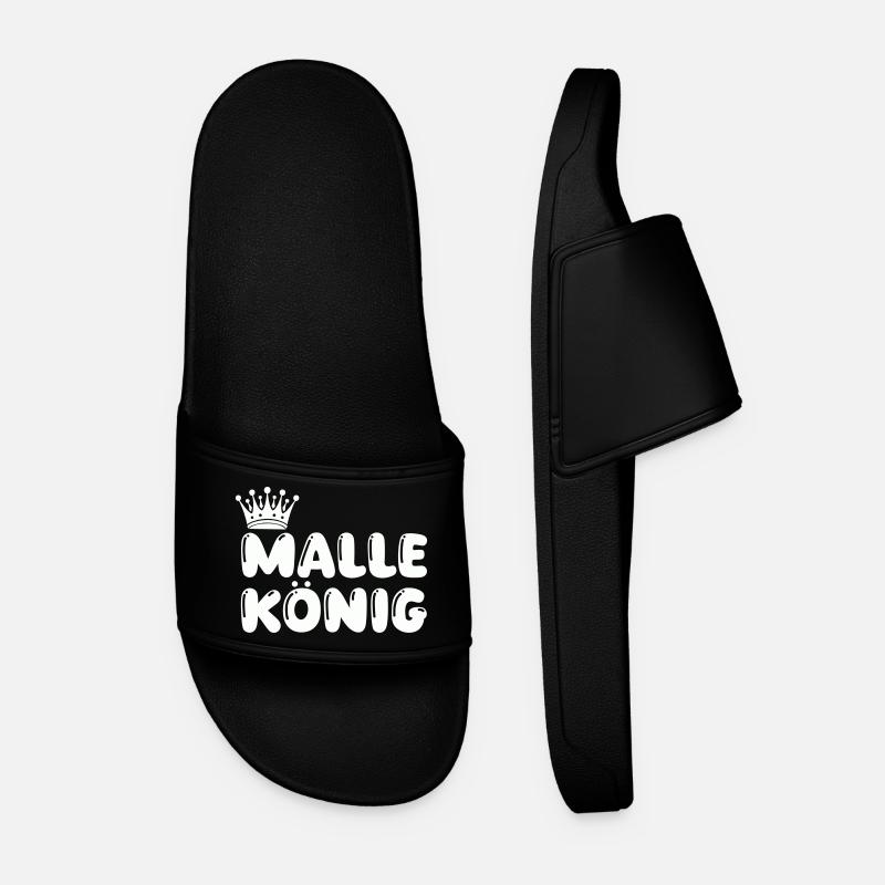 Malle König - Claquettes Homme - noir
