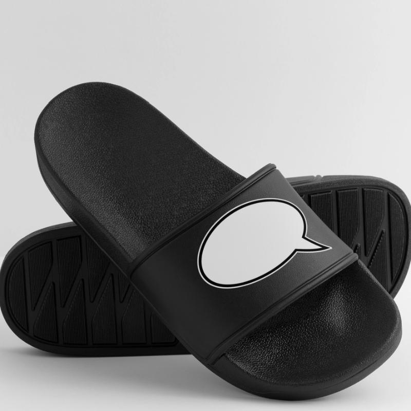 Speech Bubble Design Men’s Pool Sliders