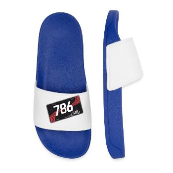 PLATE - Men’s Pool Sliders - royal blue - Front