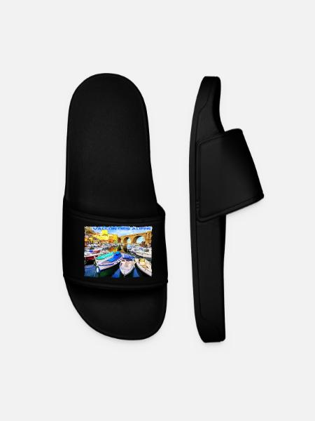 Vallon des Auffes Marseille - Claquettes Homme - noir