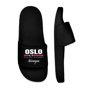 Oslo - Männer Badelatschen - Schwarz - Vorne