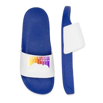 TMB Tour de Mont Blanc Montblanc Finisher - Men’s Pool Sliders - royal blue - Front