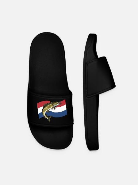 Pêche au brochet Pays-Bas - Claquettes Homme - noir