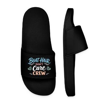Les poils de mer s’en fichent - Claquettes Homme - noir - Devant
